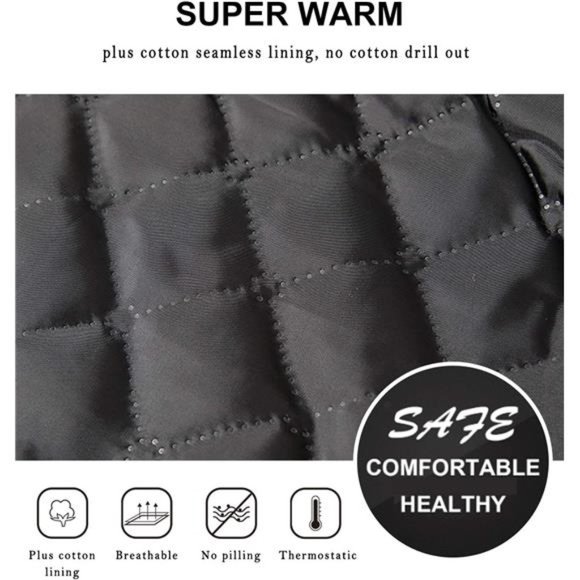 Men's Wool Peacoat Winter Buttons Jacket Windproof Classic Pea Coat - Picture 3 of 7